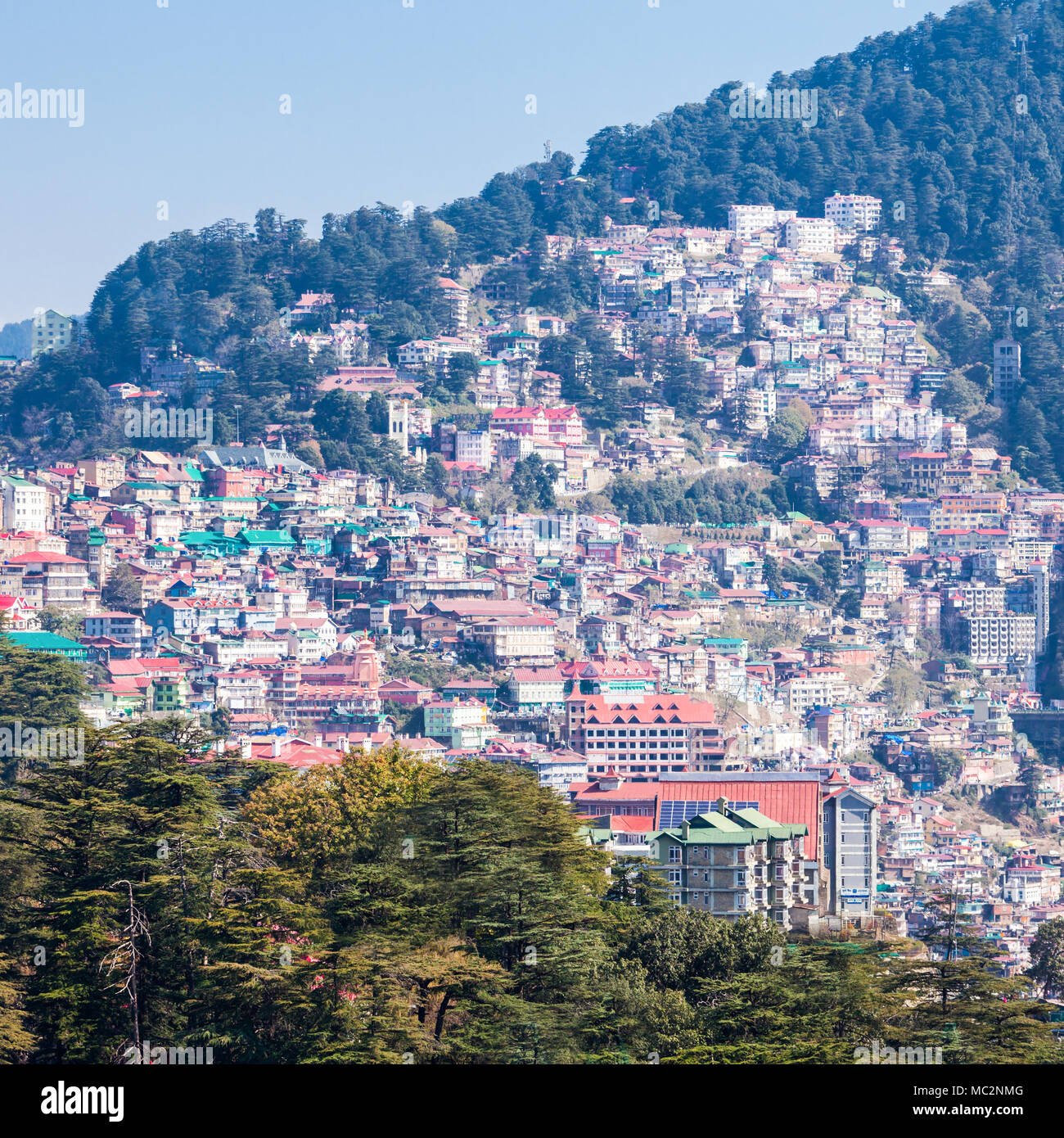 Shimla Aerial View It Is The Capital City Of The Indian State Of