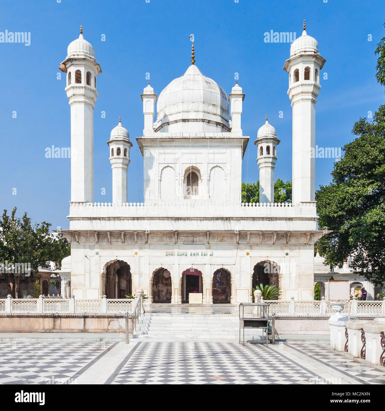 Ram Rai Darbar (Darbar Shri Guru Ram Rai Ji Maharaj) is a sikh gurdwara situated in Dehradun city, India Stock Photo