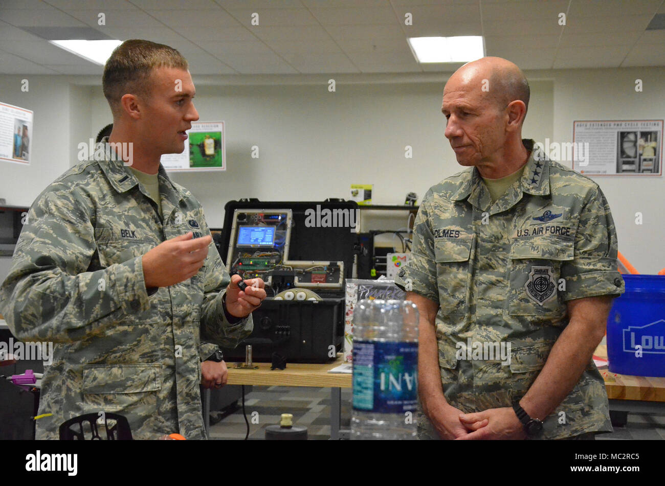 First Lt. Drew Belk, Innovation Lab chief at the Air Force Technical