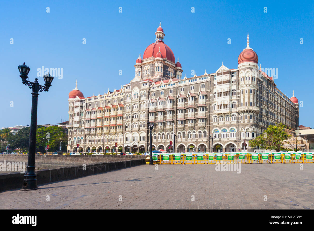 MUMBAI, INDIA - FEBRUARY 21: The Taj Mahal Palace Hotel on Febuary 21, 2014 in Mumbai, India Stock Photo