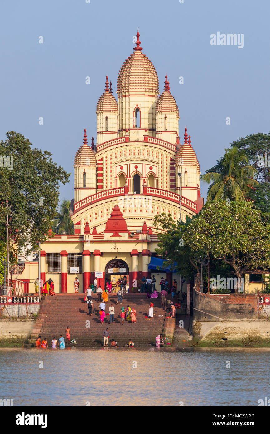 Dakshineswar Kali Temple is a Hindu temple located in Kolkata, India Stock Photo