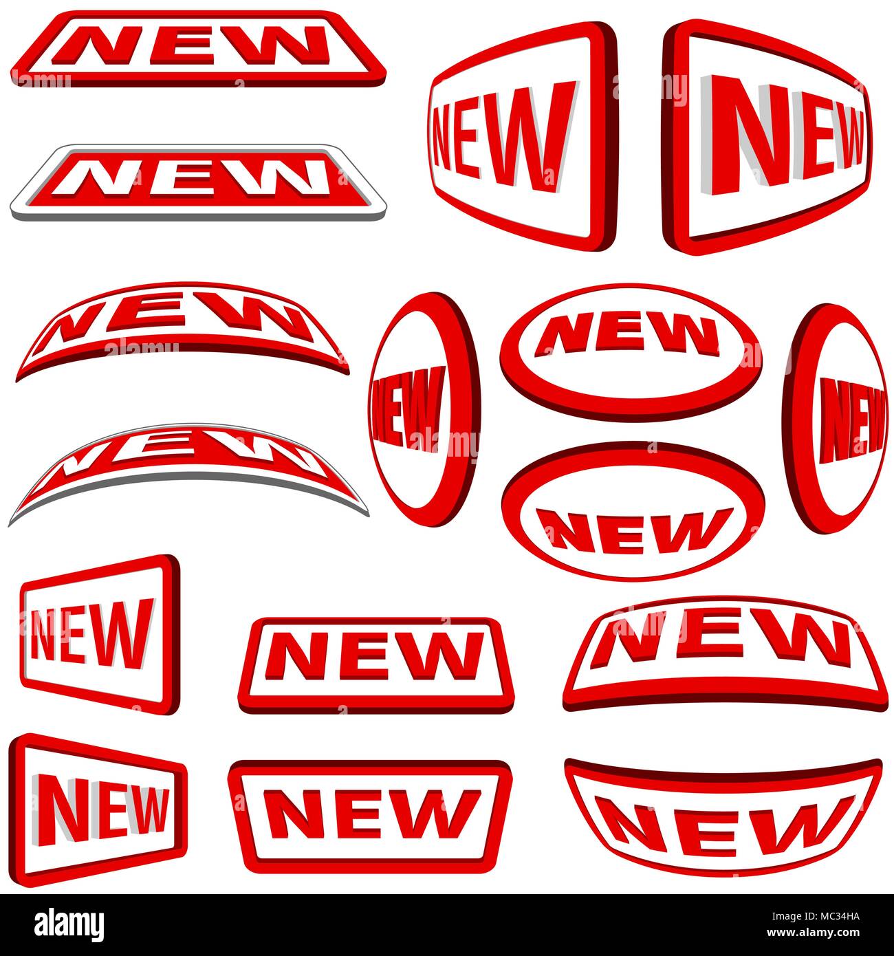 New Label Icons Stock Vector Image & Art - Alamy