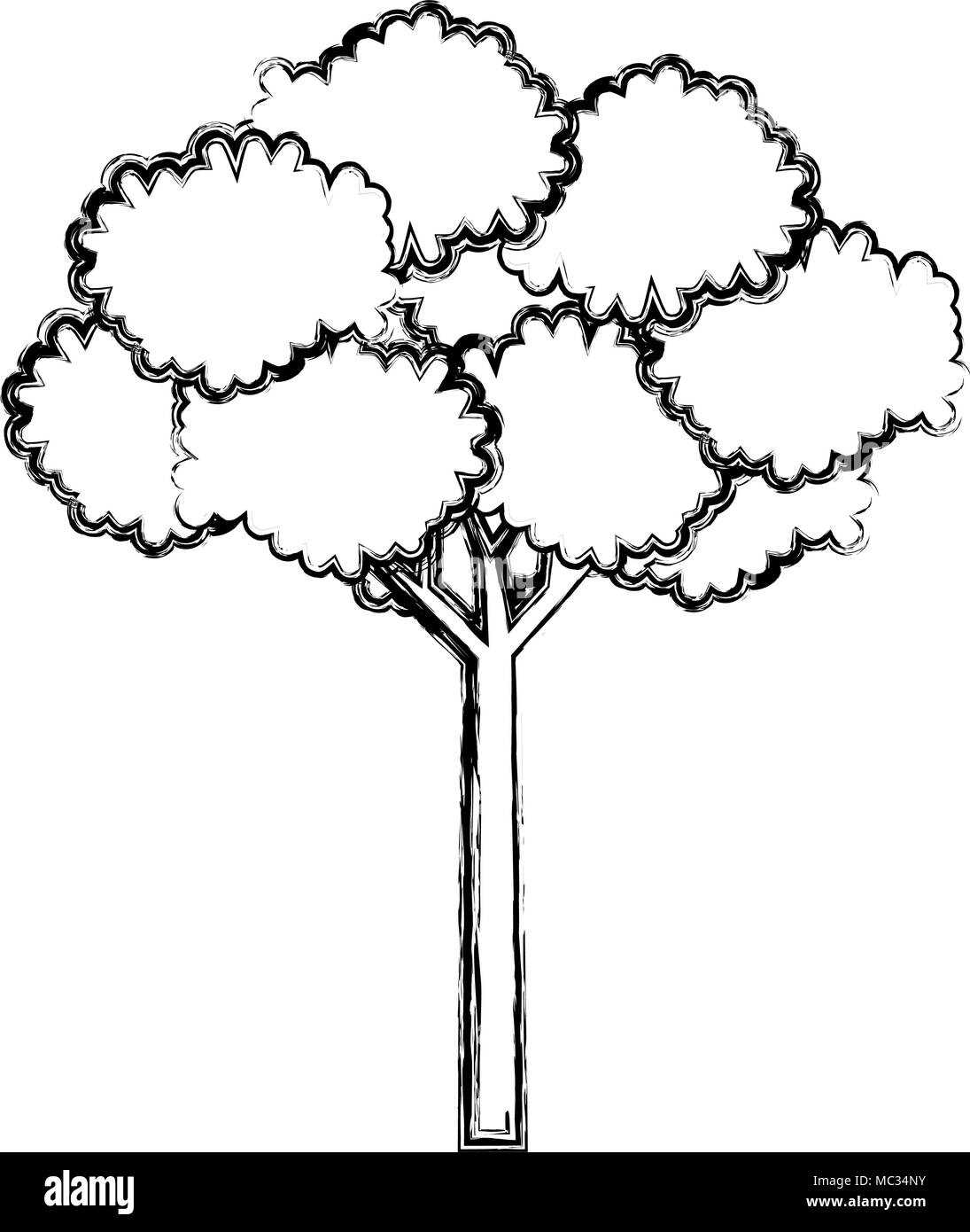 tree plant natural icon Stock Vector Image & Art - Alamy