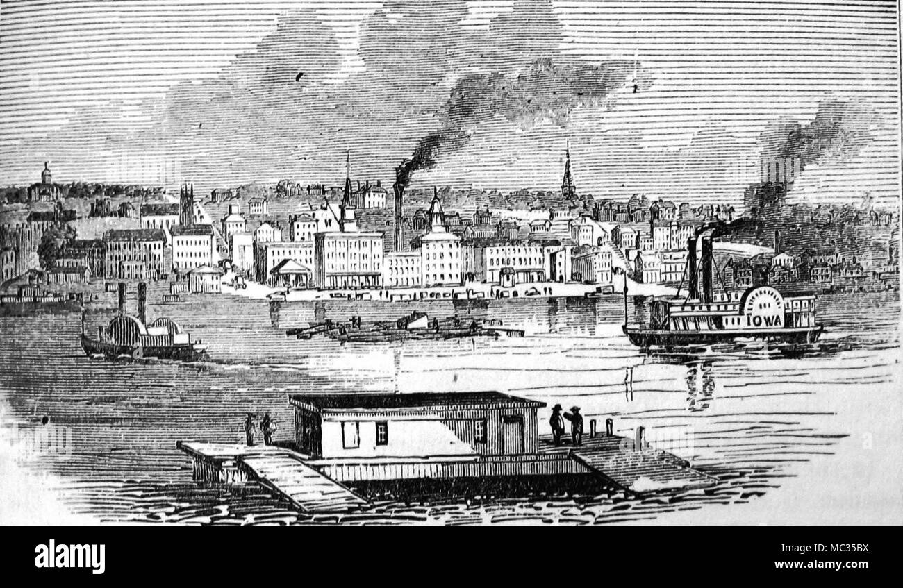 Picture of Davenport in 1865 Stock Photo Alamy