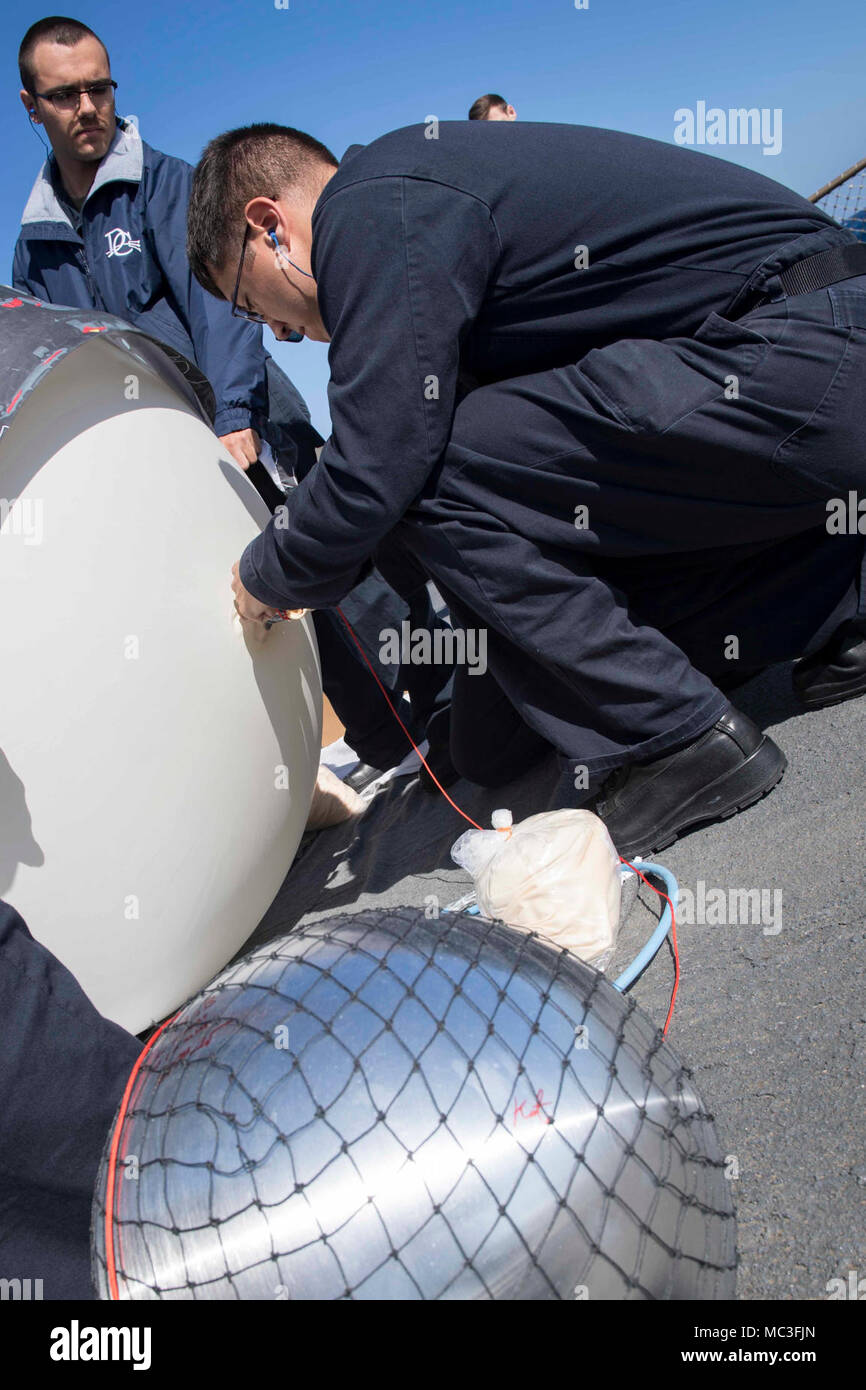 MEDITERRANEAN SEA (March 30, 2018) Fire Controlman Aegis 2nd Class