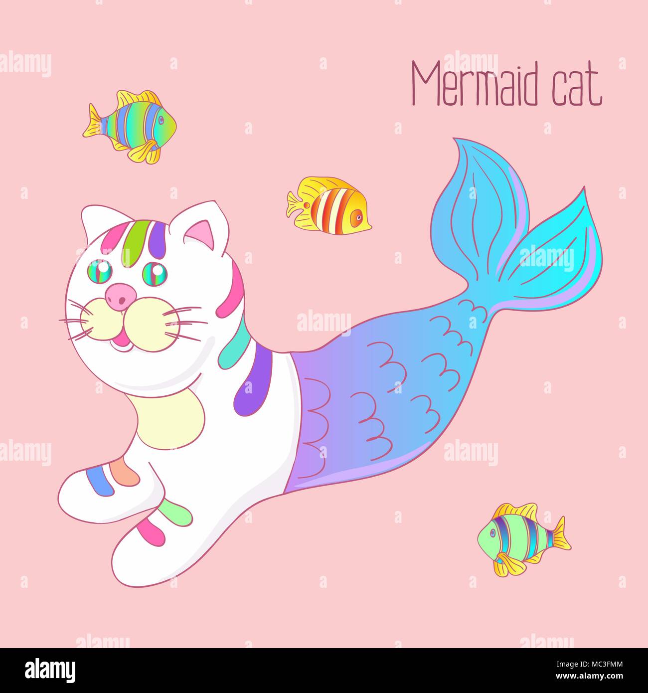 Mermaid tattoo illustration hi-res stock photography and images - Alamy