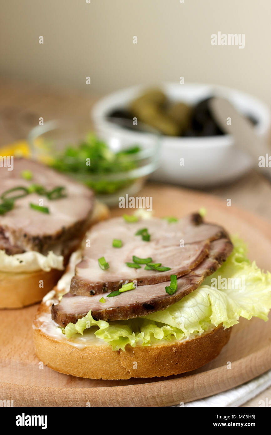 Appetizing fast food sandwich ham hi-res stock photography and images ...