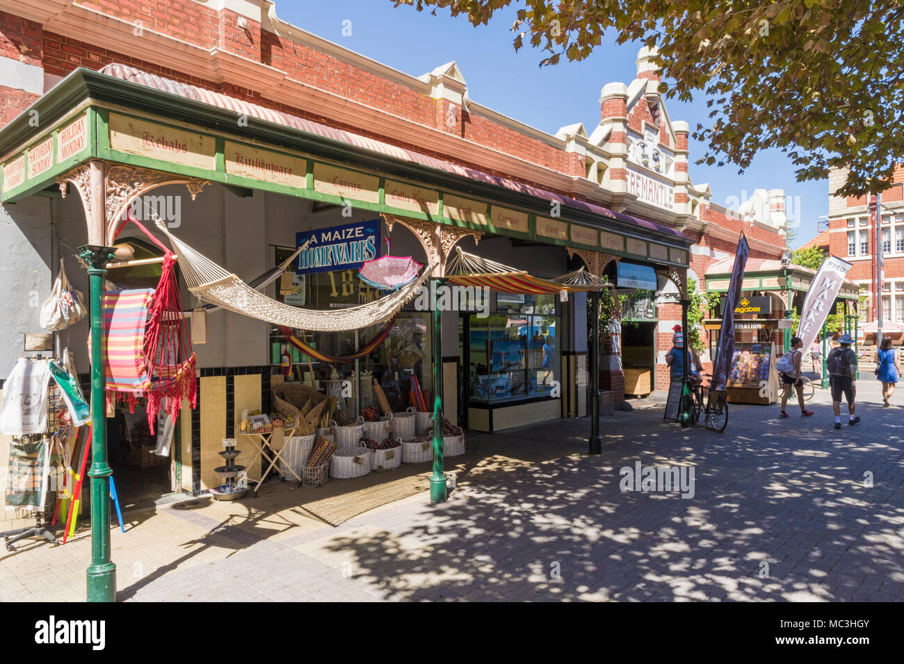 The iconic Fremantle Markets building, Fremantle, Western Australia, Australia Stock Photo