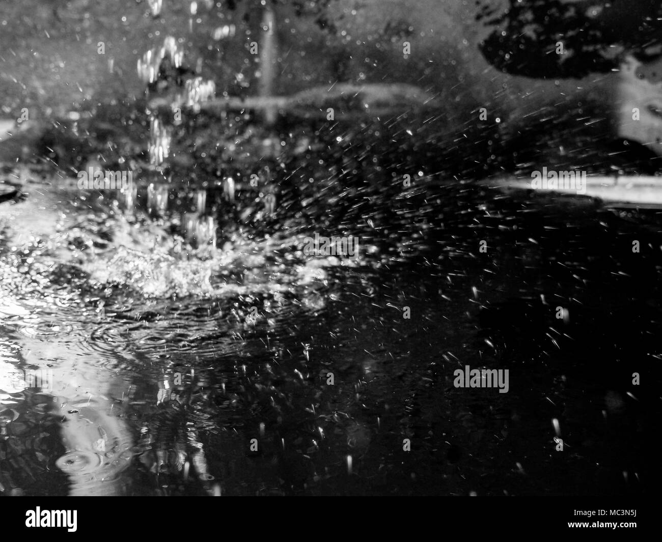 Water splashes Black and White Stock Photos & Images - Alamy