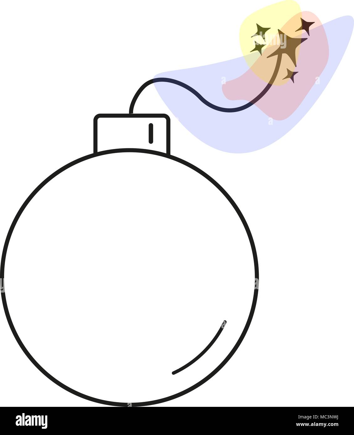 Bomb with burning fuse - Vector Stock Vector Image & Art - Alamy