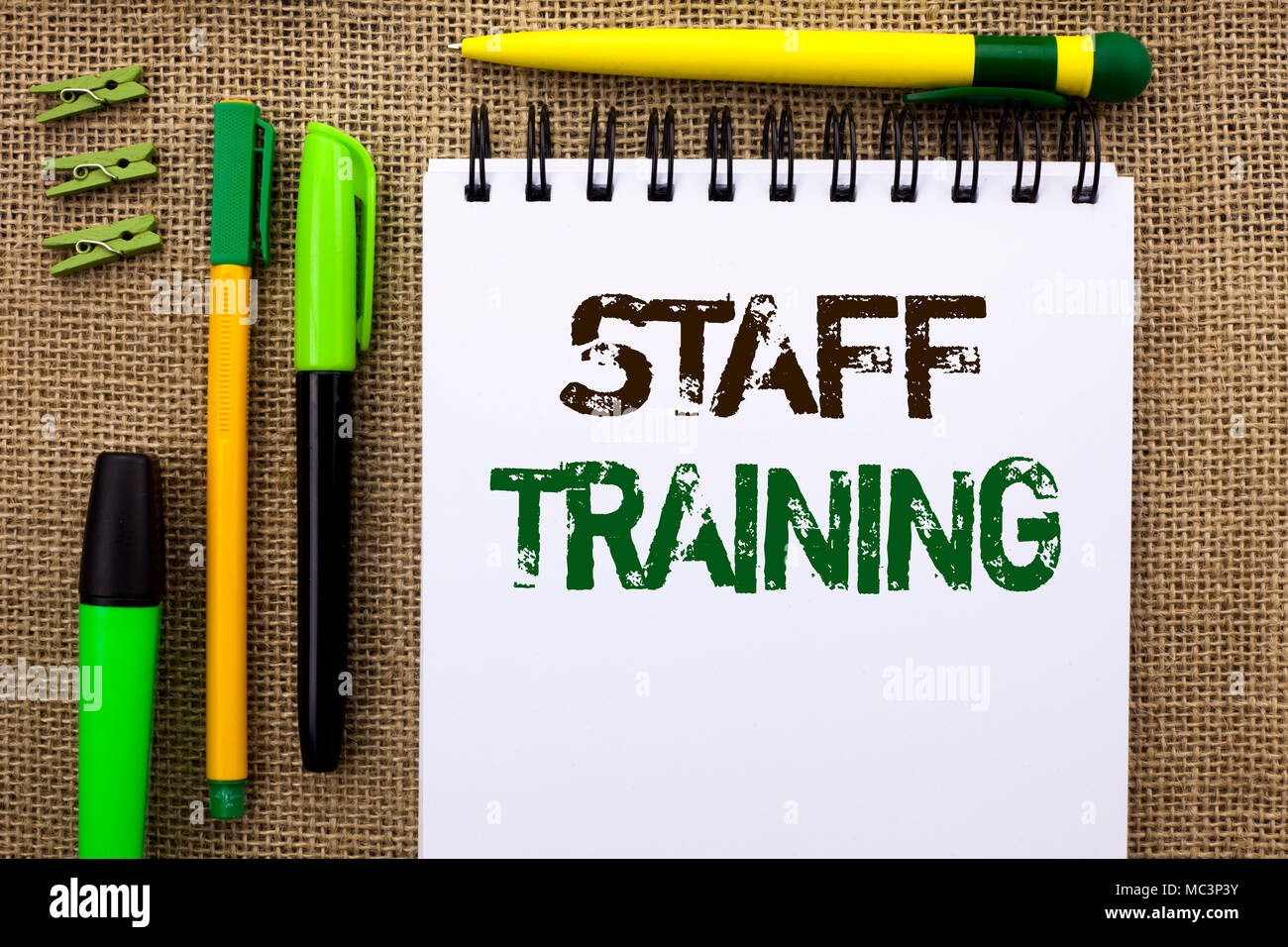 New Topic Training Text Word writing text Staff Training. Business concept for Teaching ...