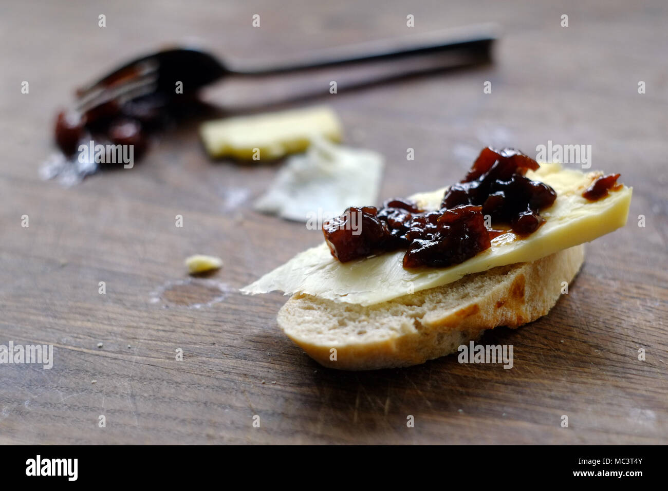 Cheese and pickle on rustic bread Stock Photo Alamy