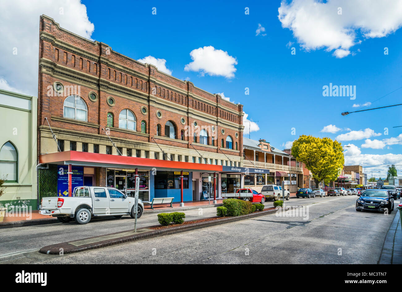 Main Street of Lithgow in Lithgow's Valley in the Central Tablelands on