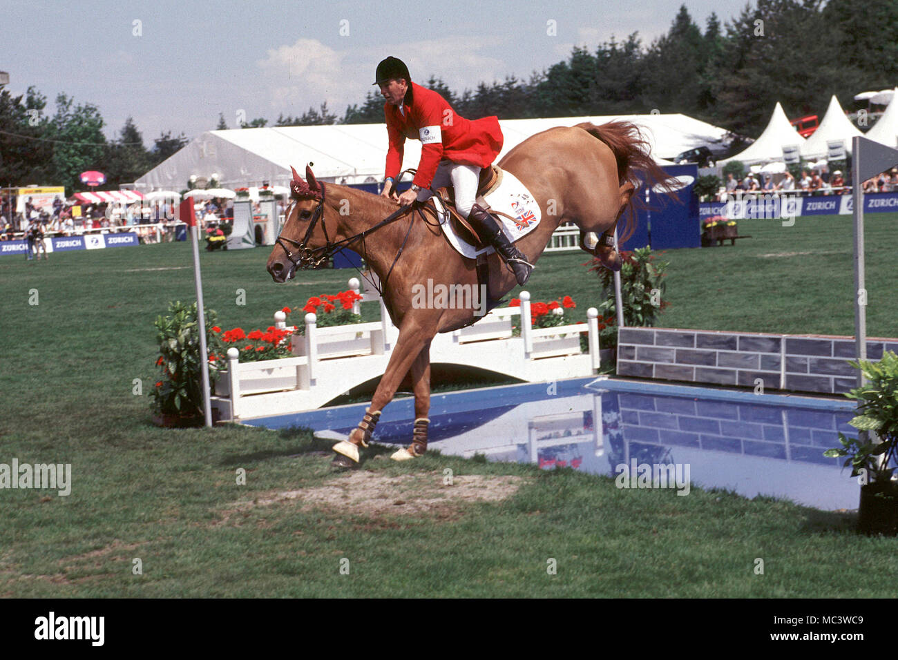 CSIO St. Gallen, May 1999 Nelson Pessoa (BRA) riding Gandini Baloubet du  Rouet Stock Photo - Alamy