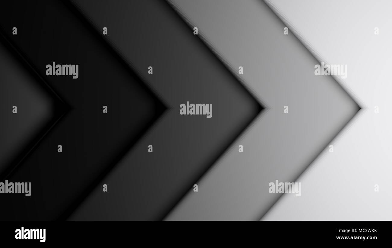 3D background black and white arrow - 3D rendering Stock Photo - Alamy
