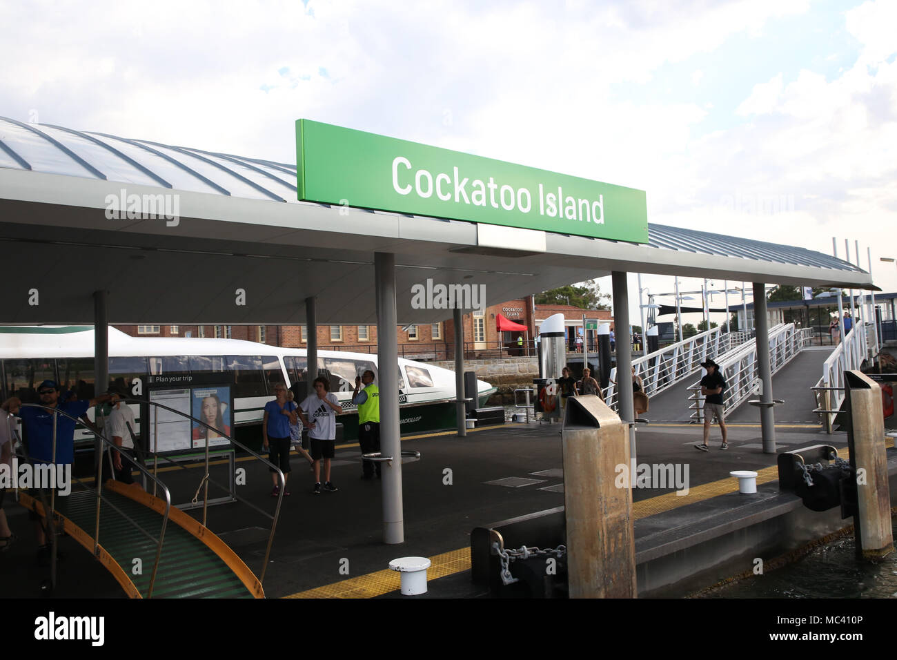 Cockatoo Island ferry wharf, Sydney, Australia. Stock Photo
