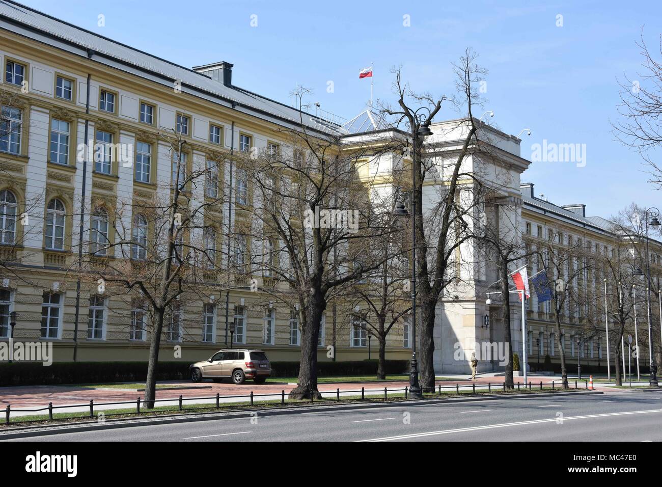 April 12, 2018 - April 11.2018 Warsaw The Chancellery of the Prime Minister of Poland Credit: Credit: /ZUMA Wire/Alamy Live News Stock Photo