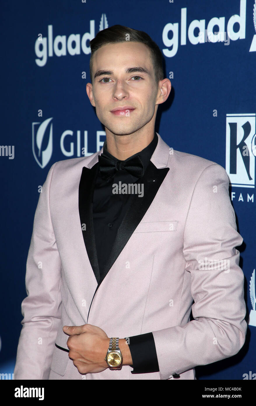 BEVERLY HILLS, CA - APRIL 12: Adam Rippon, At the 29th Annual GLAAD ...