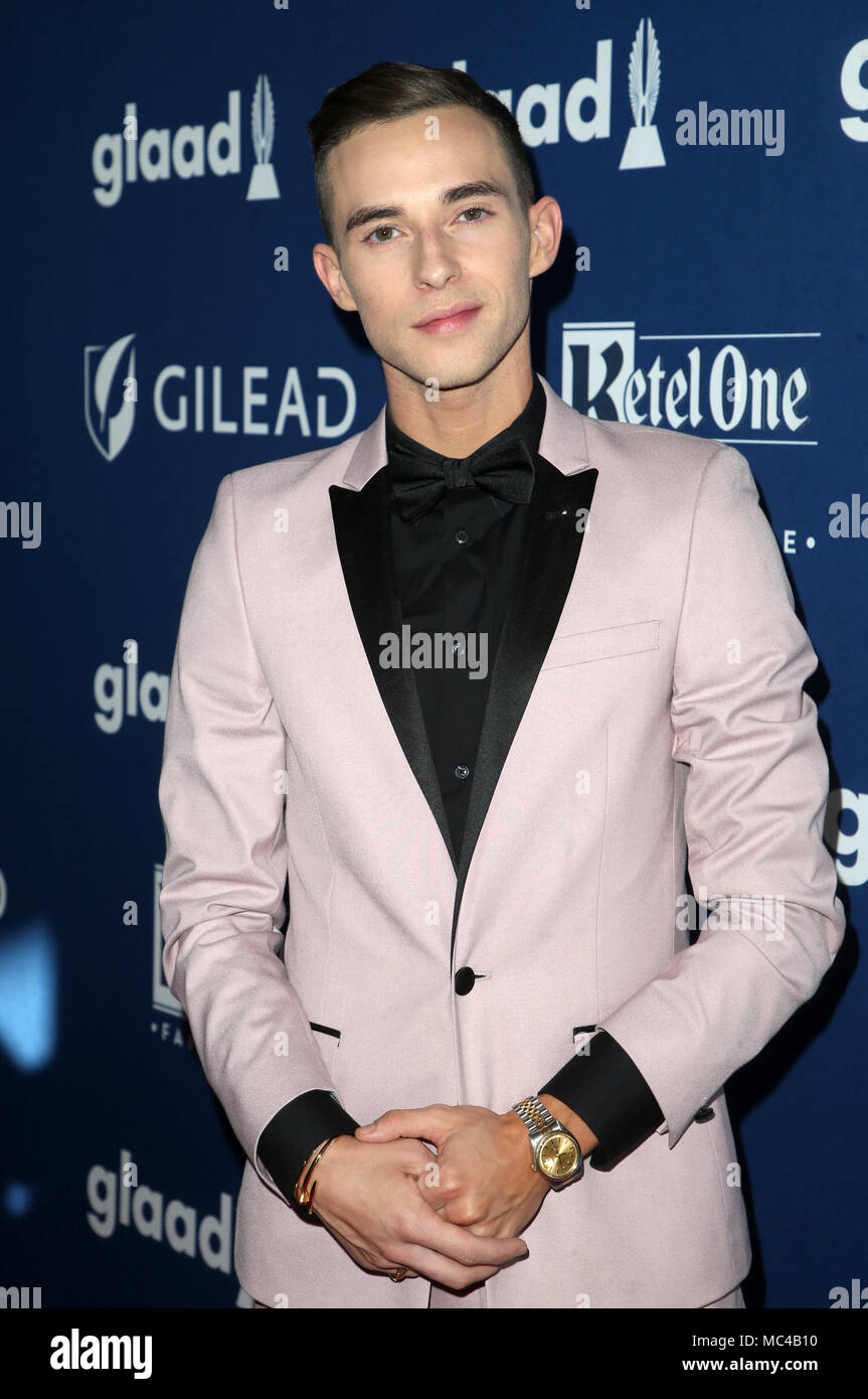 BEVERLY HILLS, CA - APRIL 12: Adam Rippon, At the 29th Annual GLAAD ...