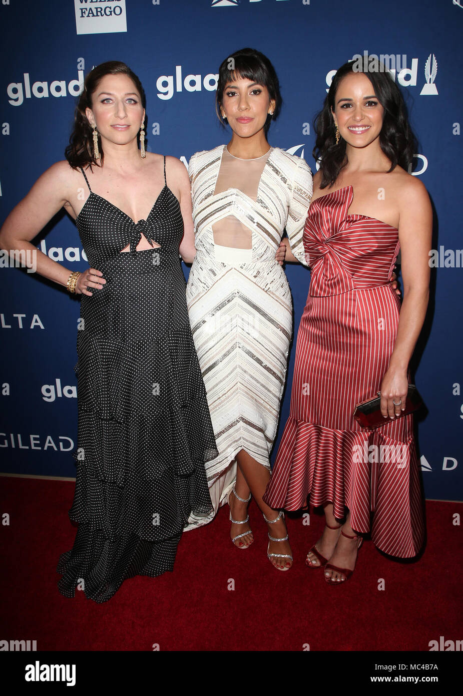 BEVERLY HILLS, CA - APRIL 12: Chelsea Peretti, Stephanie Beatriz