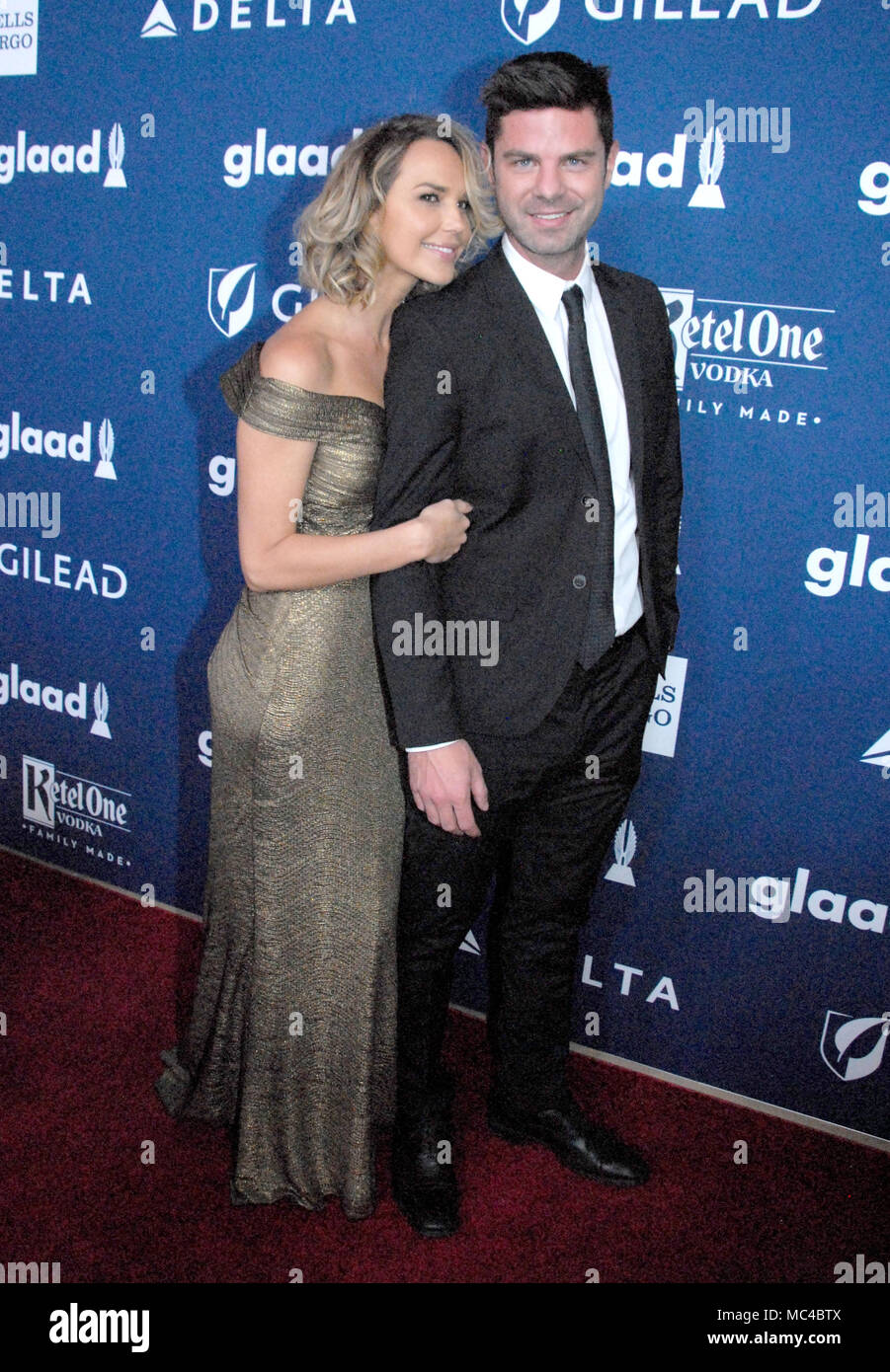 BEVERLY HILLS, CA APRIL 12(LR) Actress Arielle Kebbel and actor