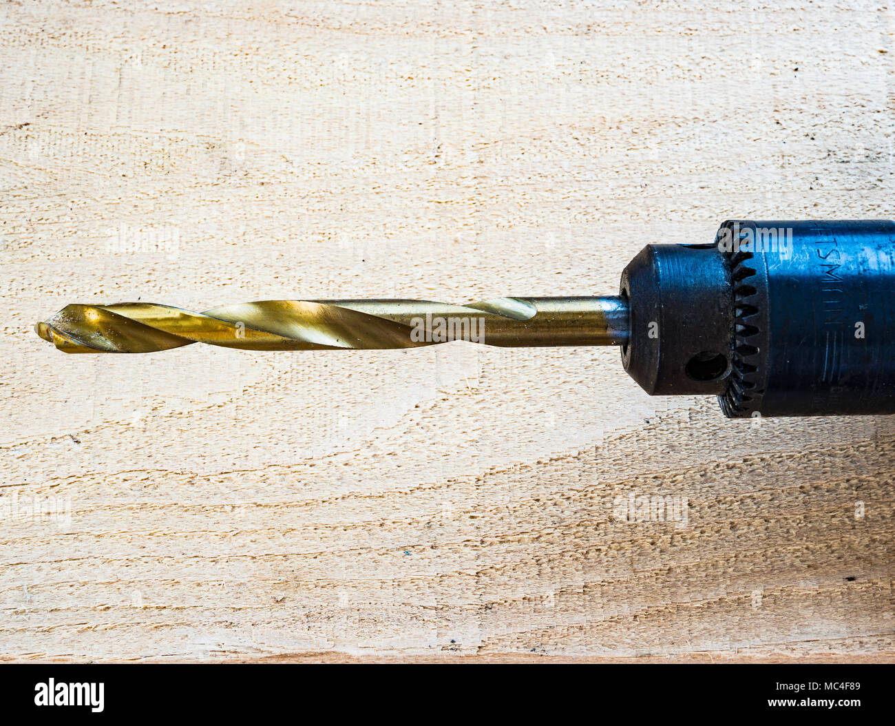 drill bit in chuck Stock Photo Alamy