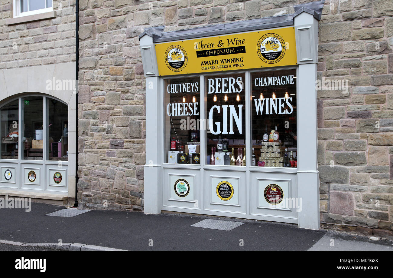 Cheese and Wine Emporium Stock Photo Alamy