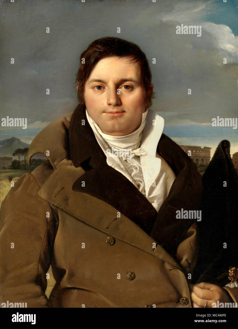 Jean Auguste Dominique Ingres, Joseph-Antoine Moltedo. Circa 1810. Oil on canvas. Metropolitan Museum of Art, New York City, USA. Stock Photo