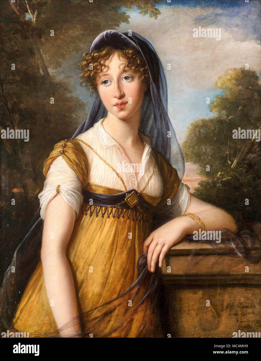 Elisabeth Louise Vigee Lebrun, Portrait of a Woman 1803 Oil on canvas.  National Museum of Women in the Arts, Washington, D.C., USA Stock Photo -  Alamy