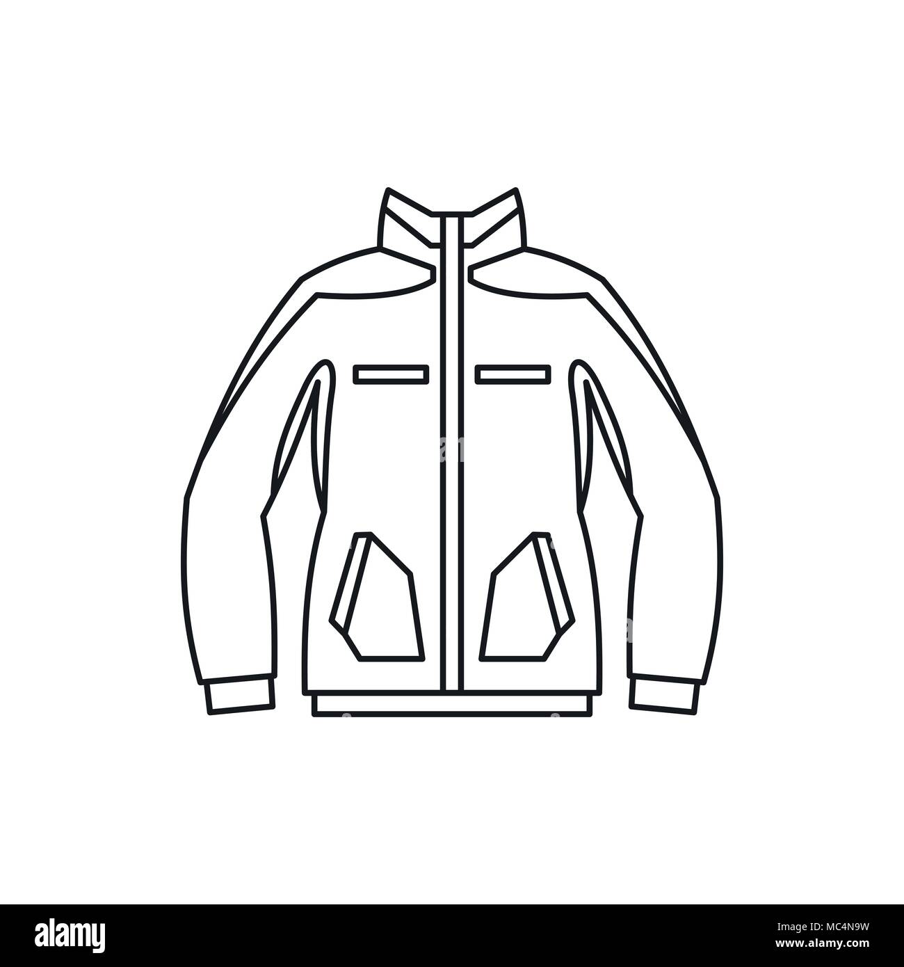 Men winter jacket icon, outline style Stock Vector Image & Art - Alamy