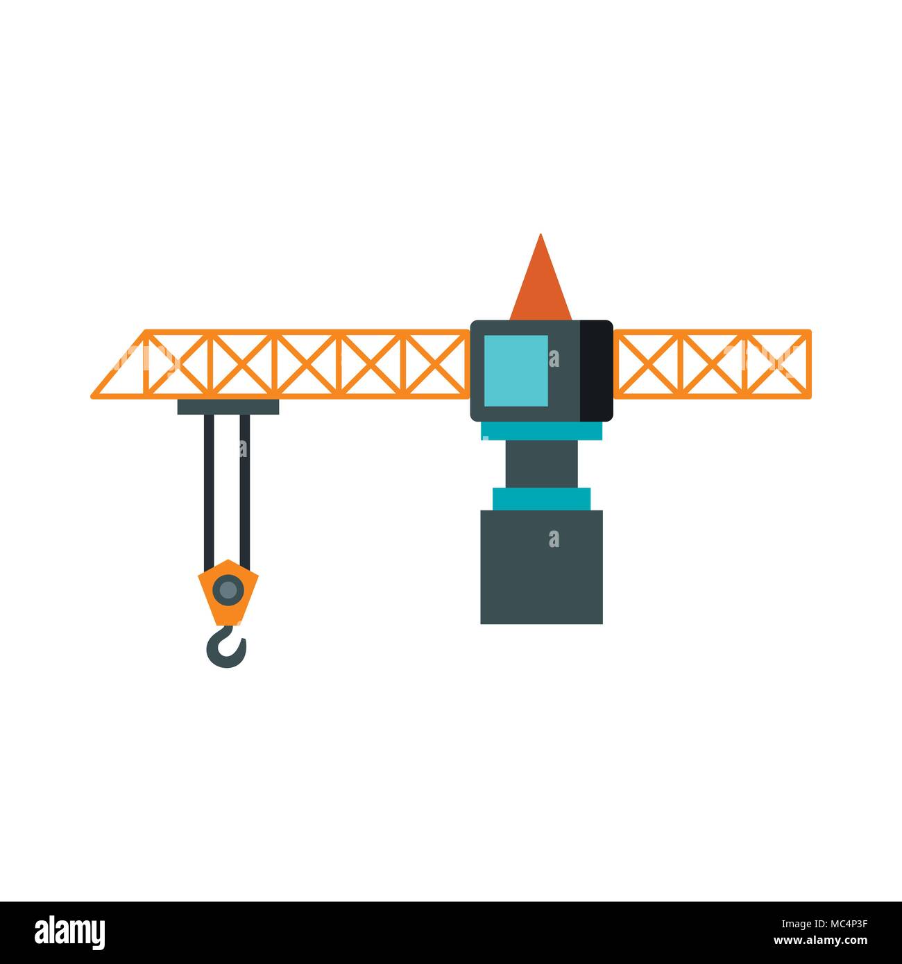 Crane icon, flat style Stock Vector Image & Art - Alamy