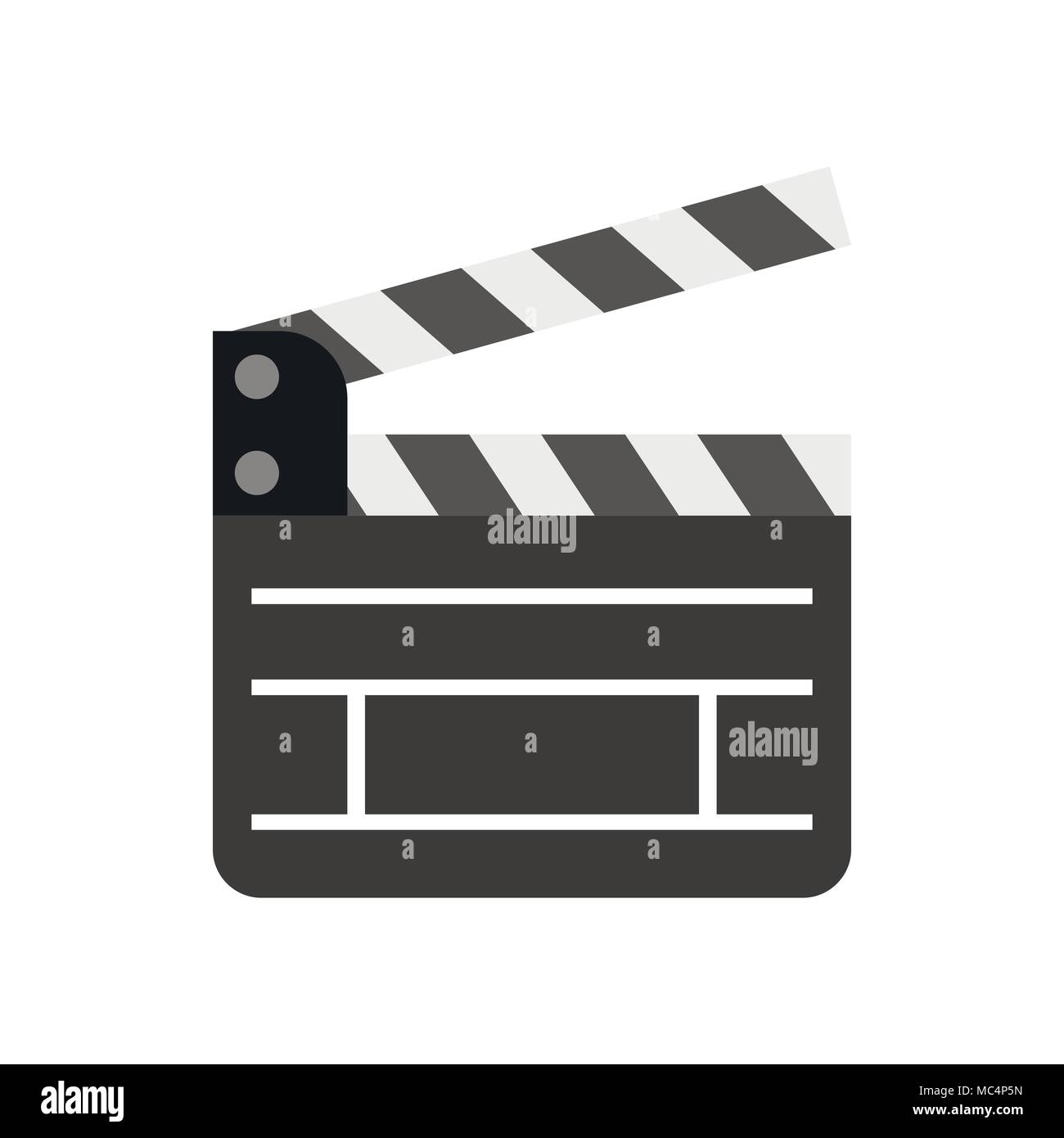 Clapboard icon in flat style Stock Vector Image & Art - Alamy