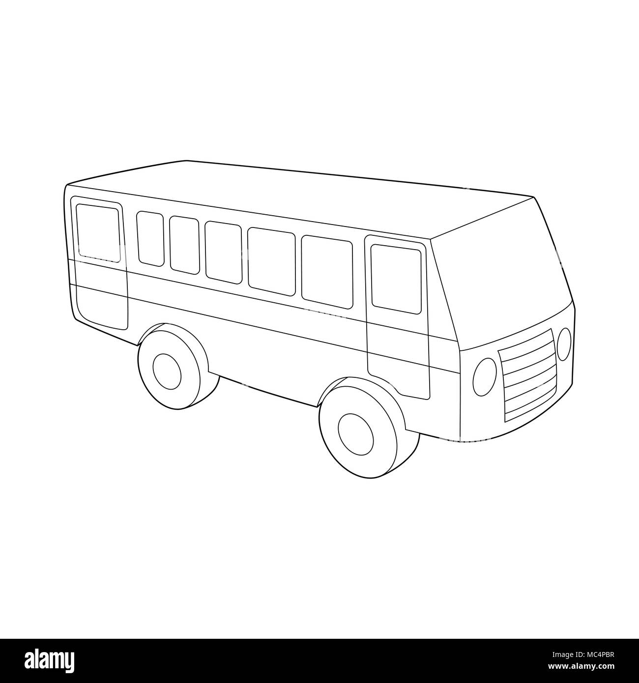 Discover 148+ bus outline drawing latest - seven.edu.vn