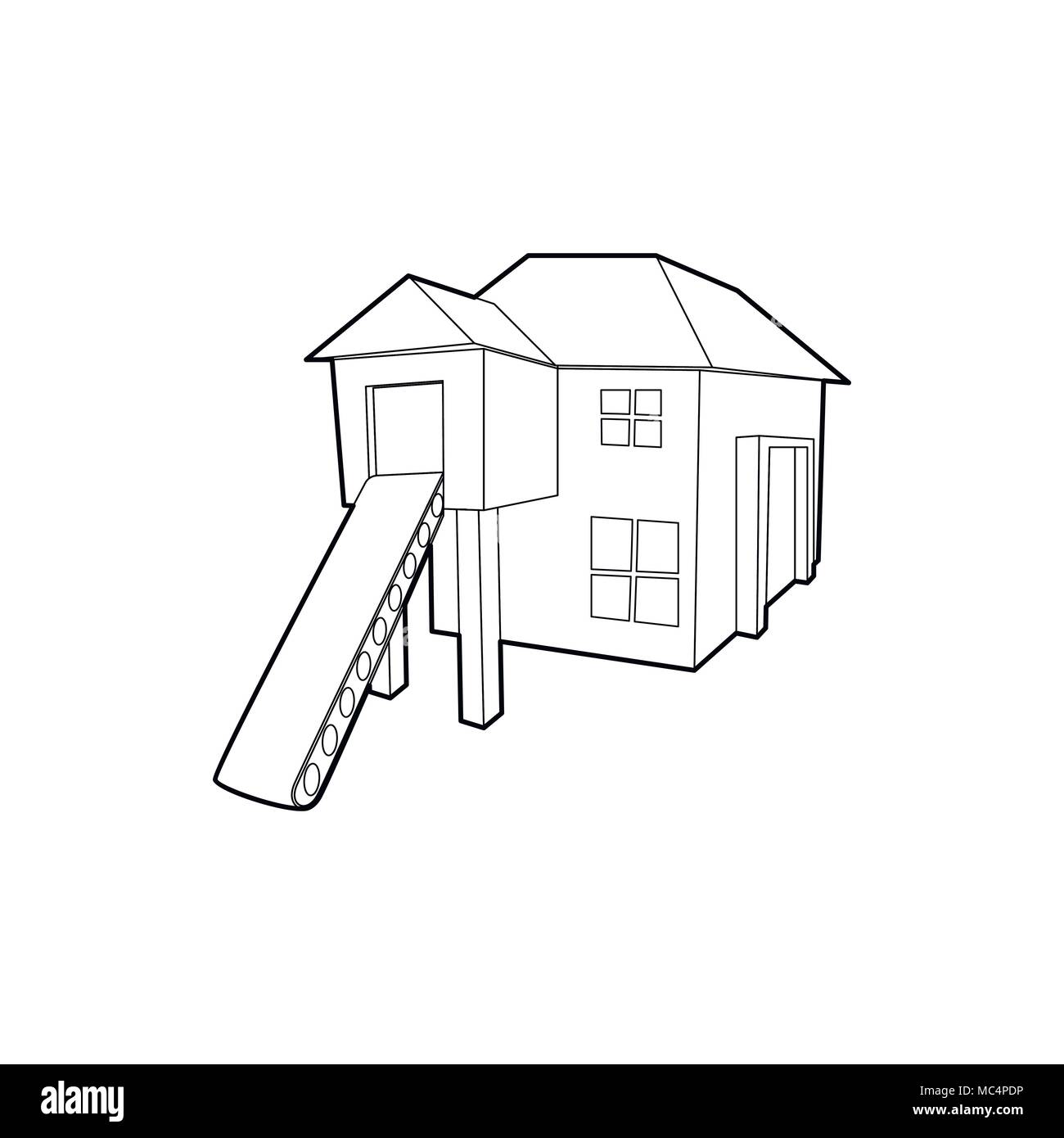 Forest house icon, outline style Stock Vector Image & Art - Alamy