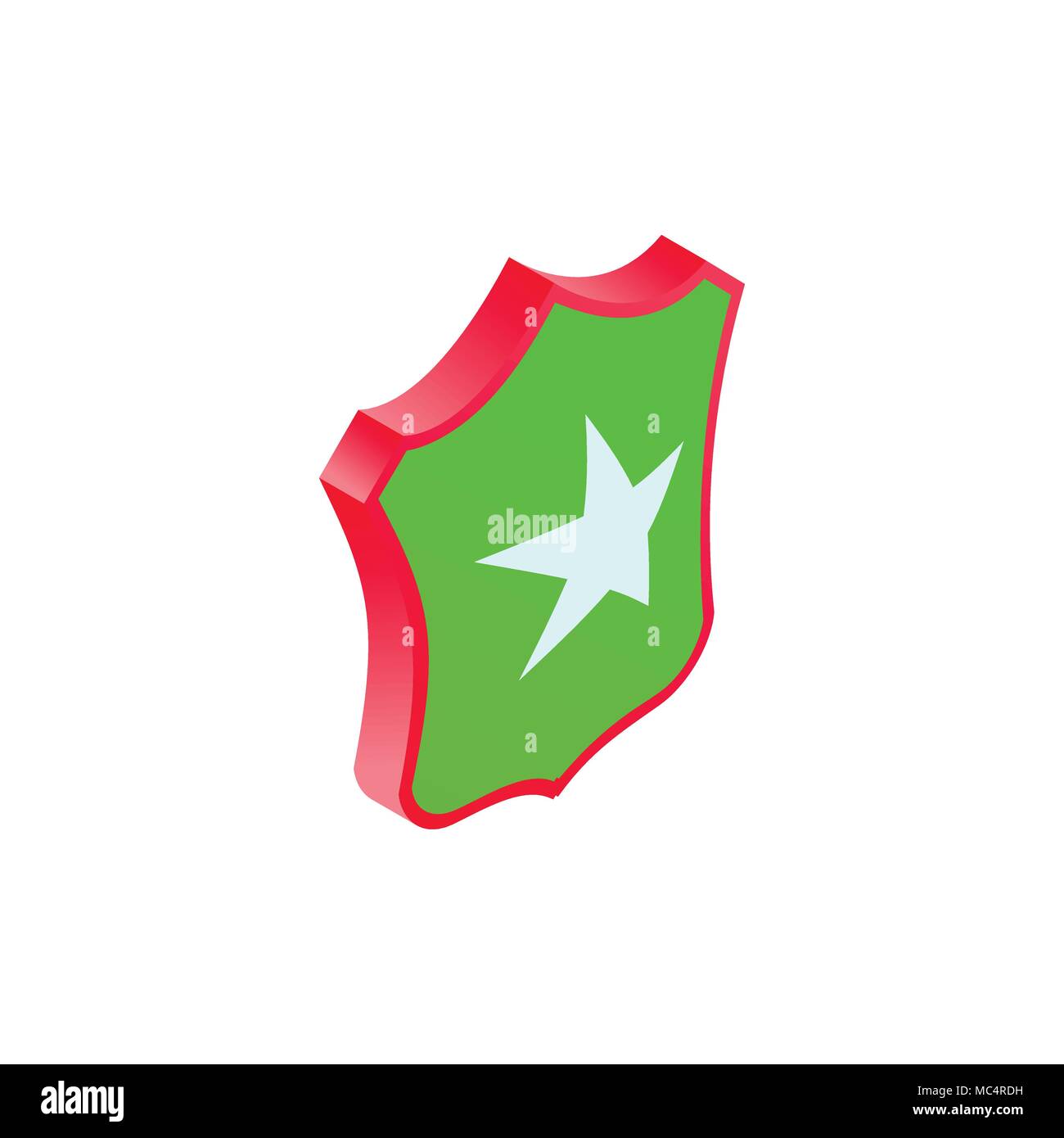 Shield star icon, isometric 3d style Stock Vector Image & Art - Alamy
