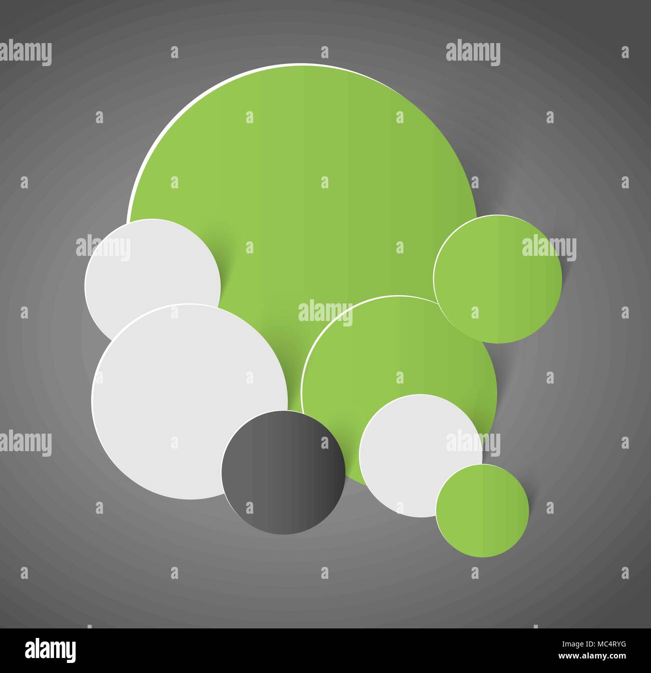 abstract background with group of green and white circles Stock Vector ...