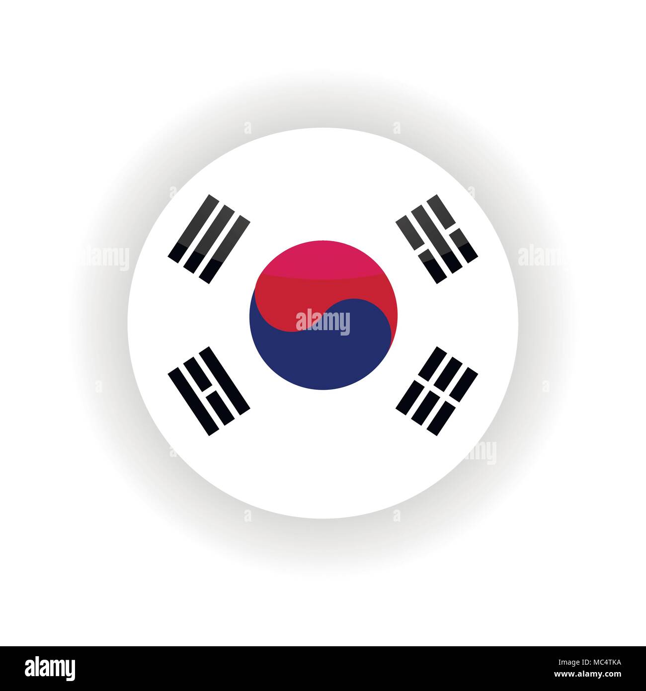 South Korea icon circle Stock Vector Image & Art - Alamy