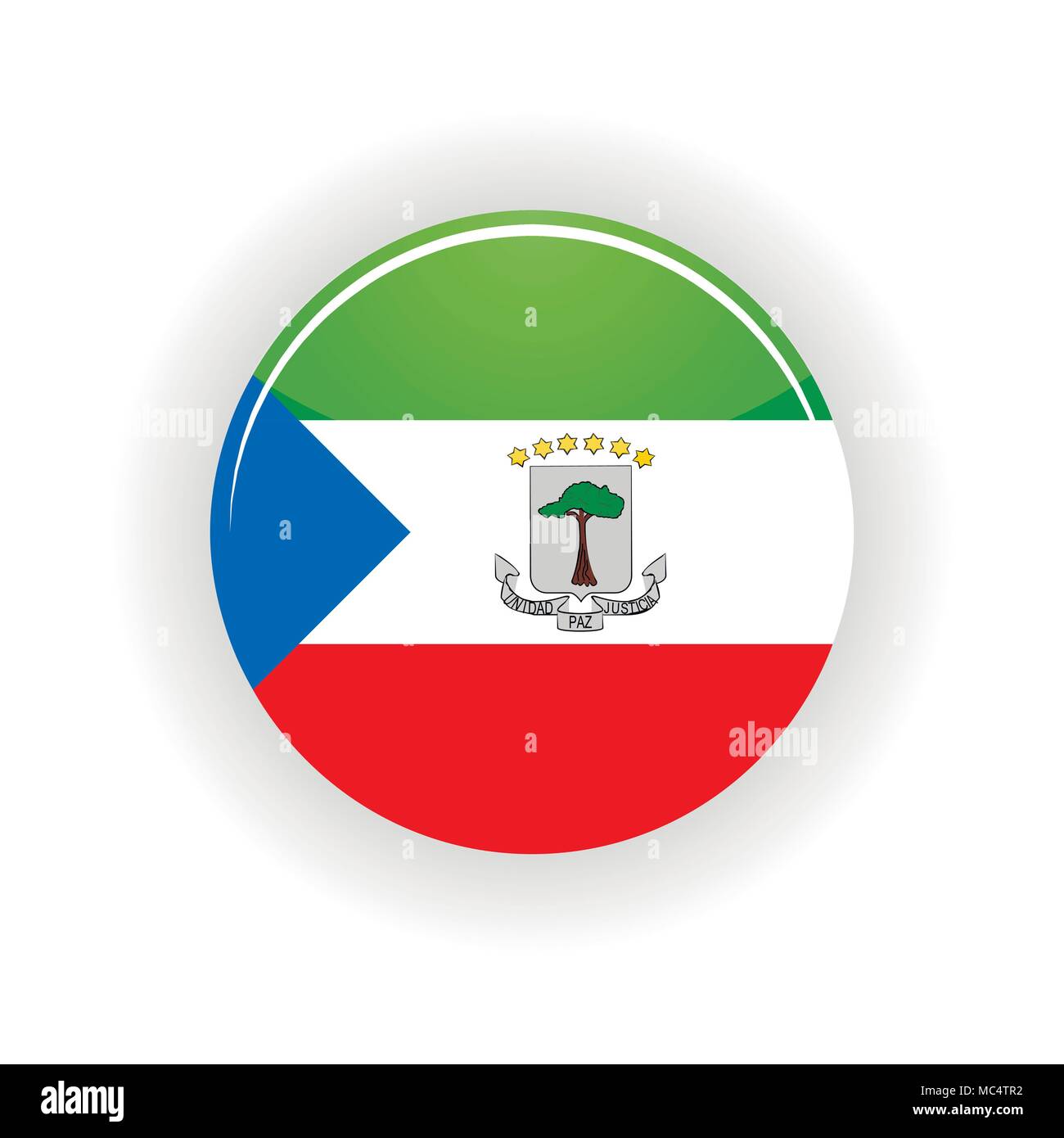 Equatorial Guinea icon circle Stock Vector