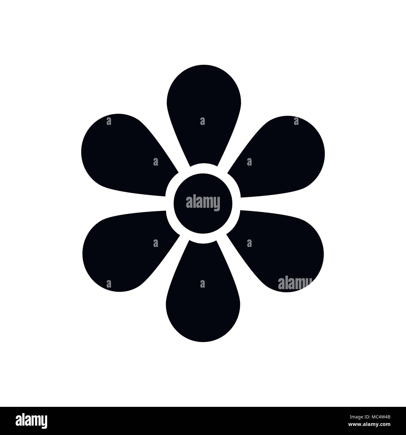 Flower icon in simple style Stock Vector Image & Art - Alamy