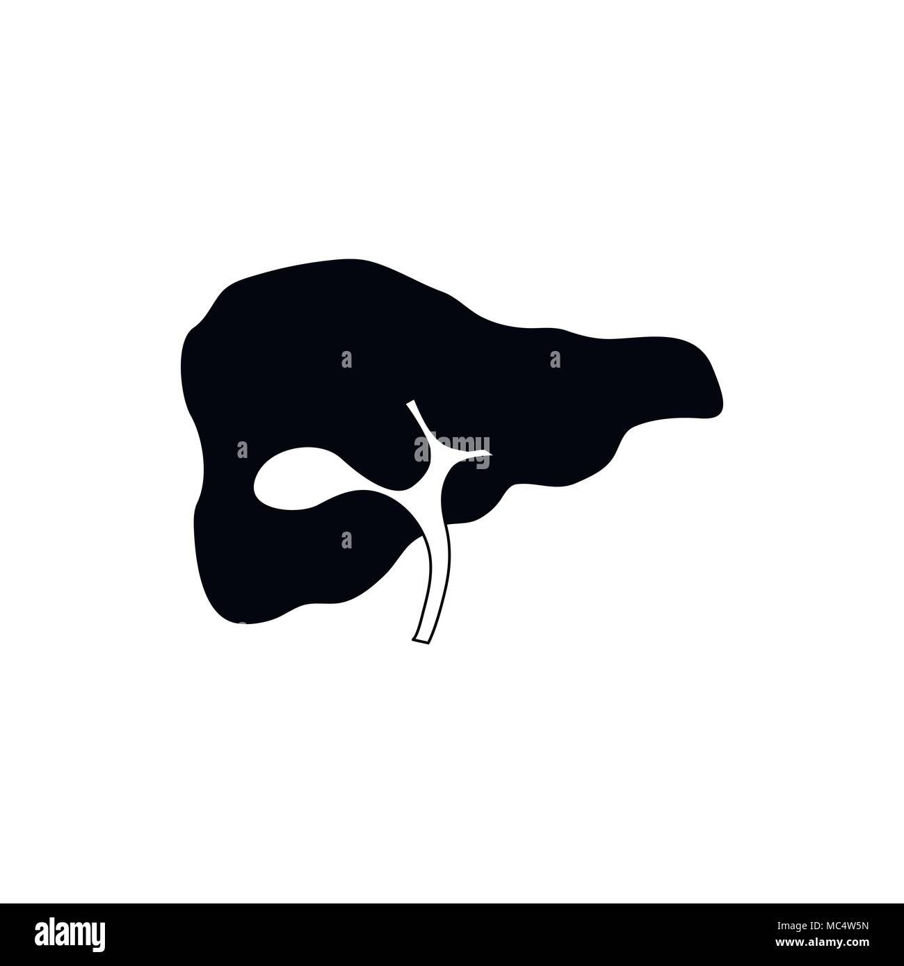 Human liver icon in simple style Stock Vector Image & Art - Alamy