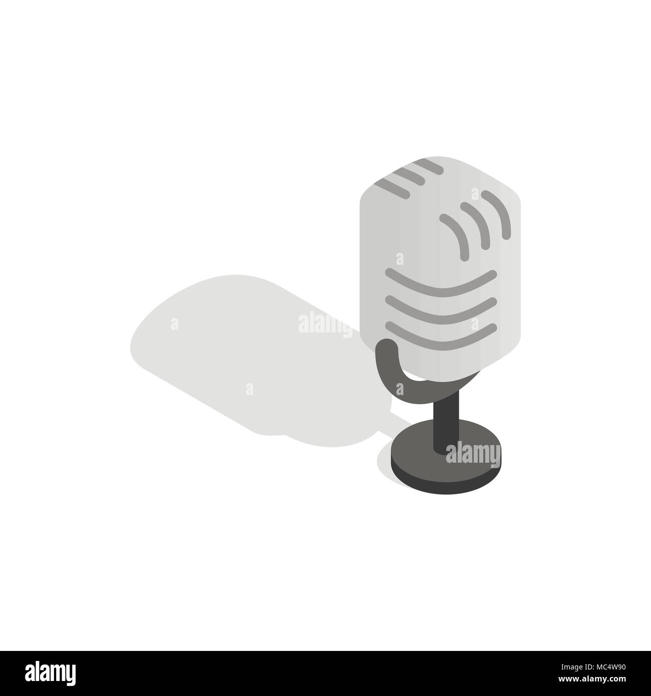 Retro mic microphone isometric hi-res stock photography and images - Alamy