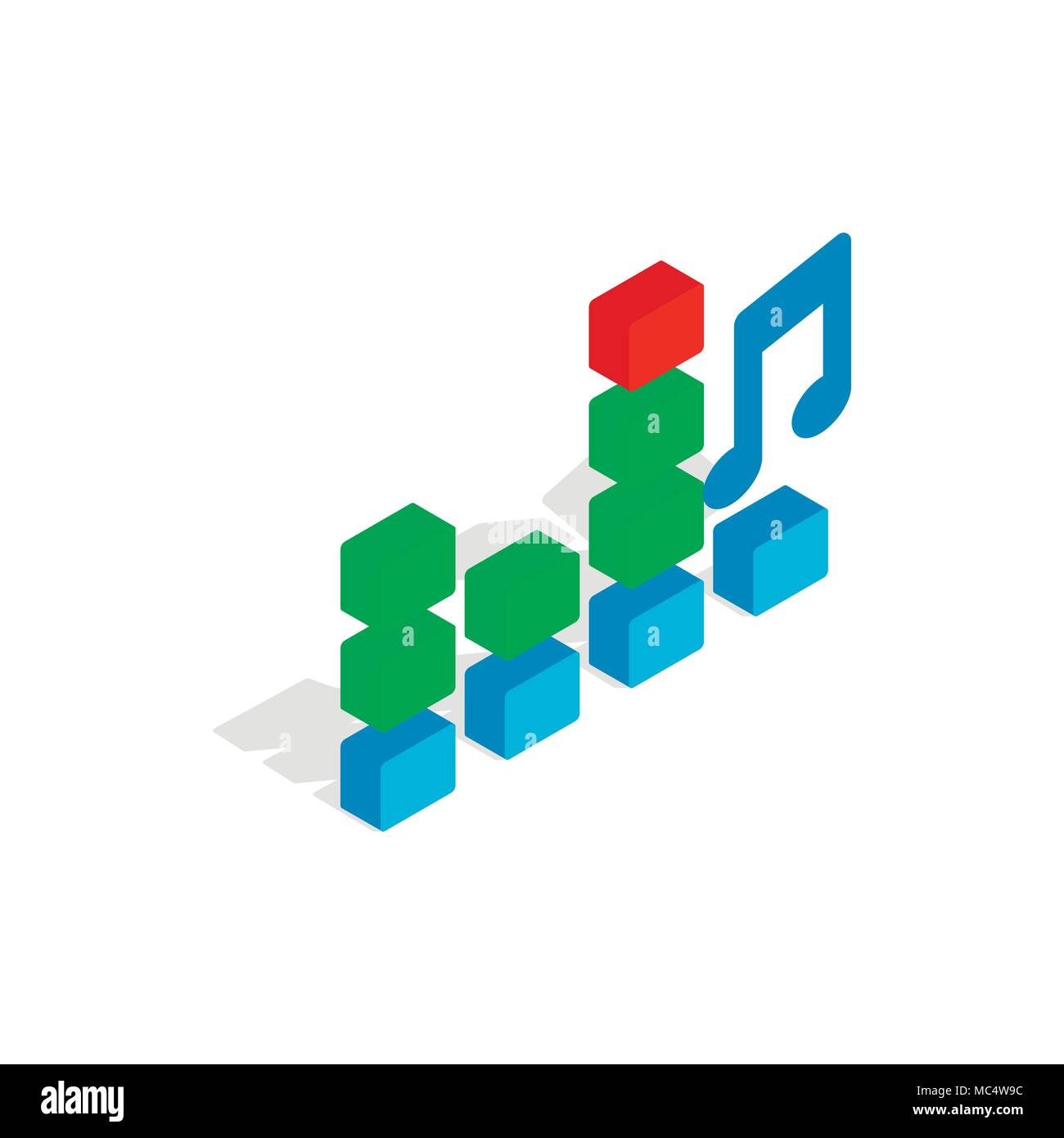 Equalizer scale icon, isometric 3d style Stock Vector