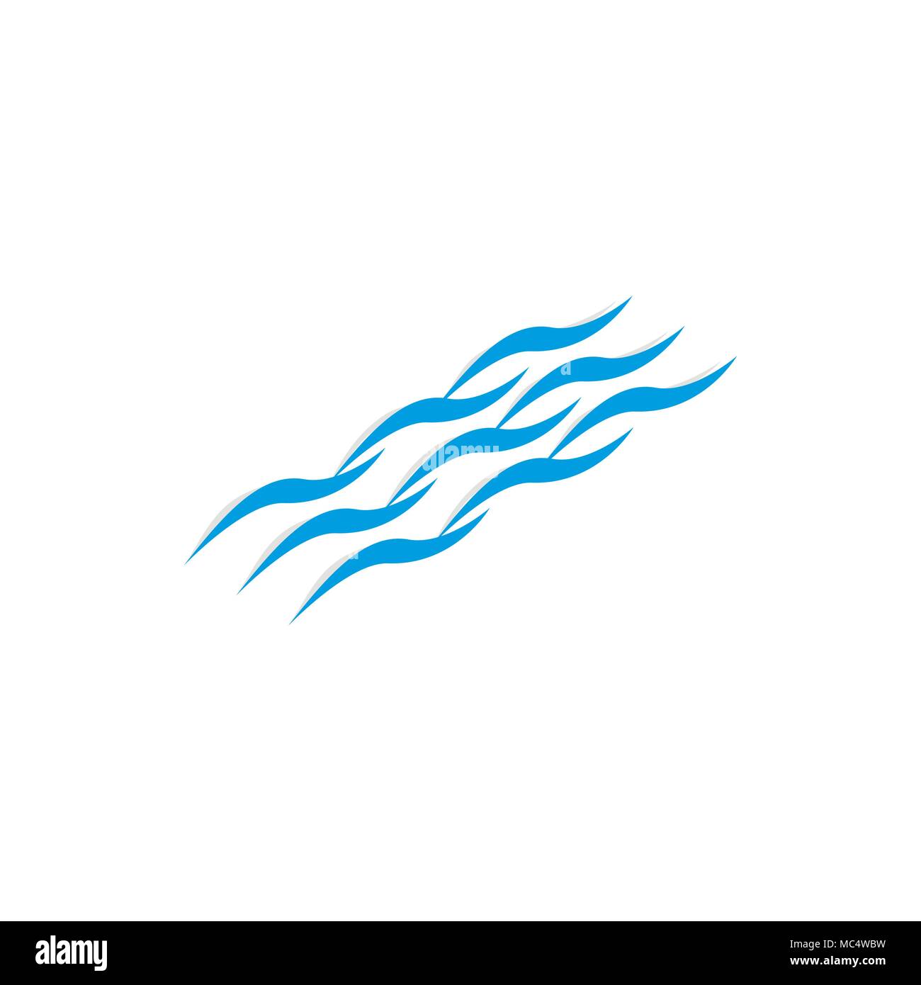 Wind ripples on the water Stock Vector Images - Alamy