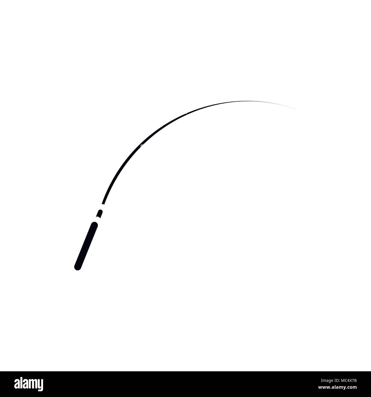 Fishing rod icon, simple style Stock Vector Image & Art - Alamy