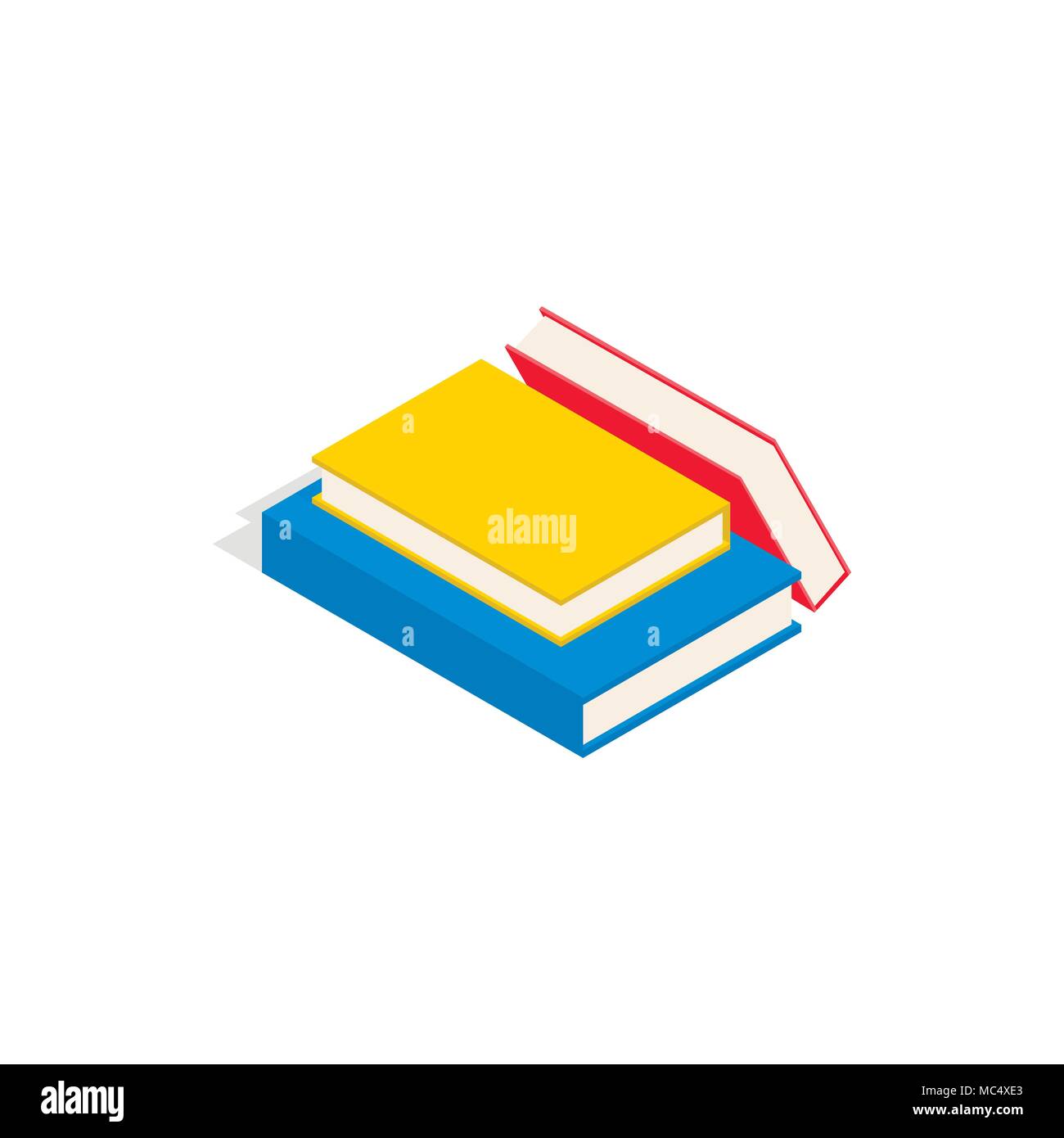 Stack of books icon, isometric 3d style Stock Vector Image & Art - Alamy