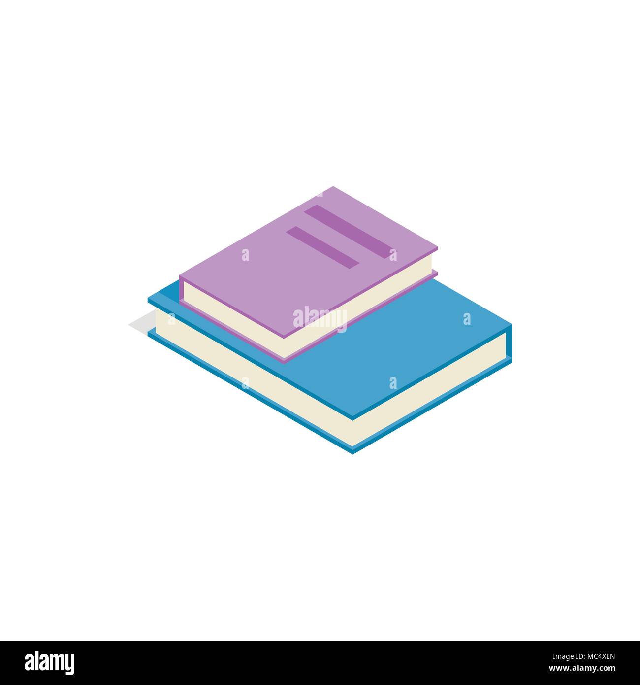 Pile books and thinking and student Stock Vector Images - Alamy