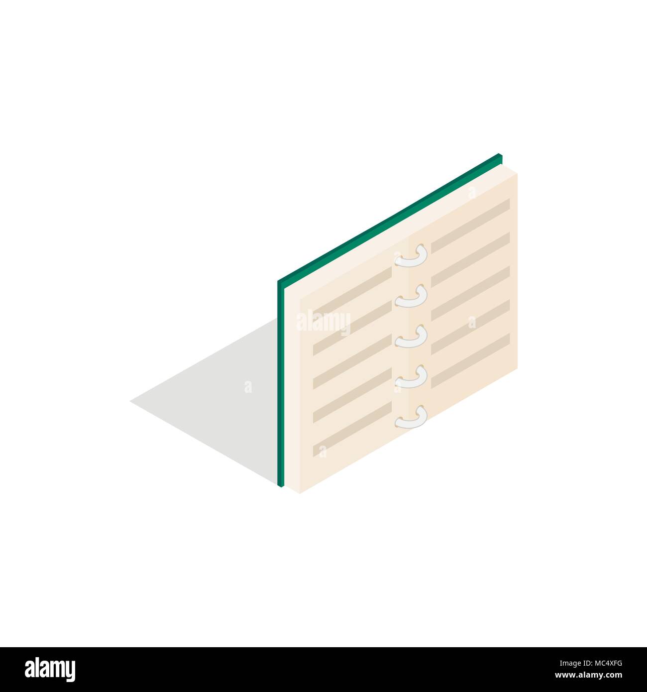 Open book in blue cover icon, isometric 3d style Stock Vector Image ...