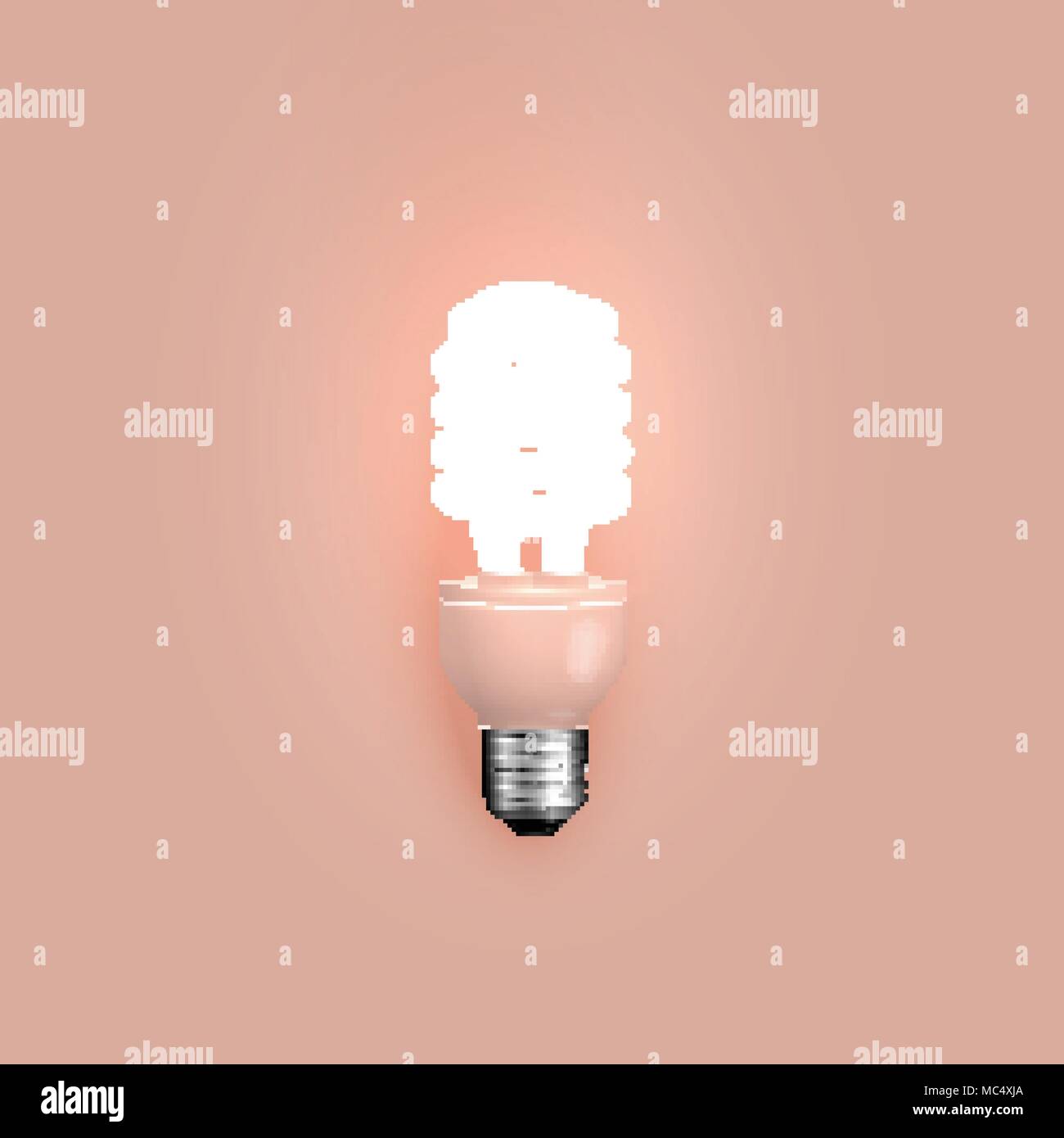 Energy saver lightbulb, vector illustration Stock Vector