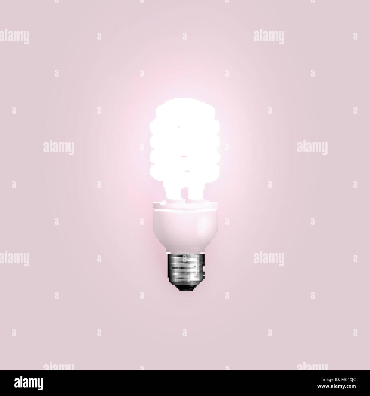 Energy saver lightbulb, vector illustration Stock Vector