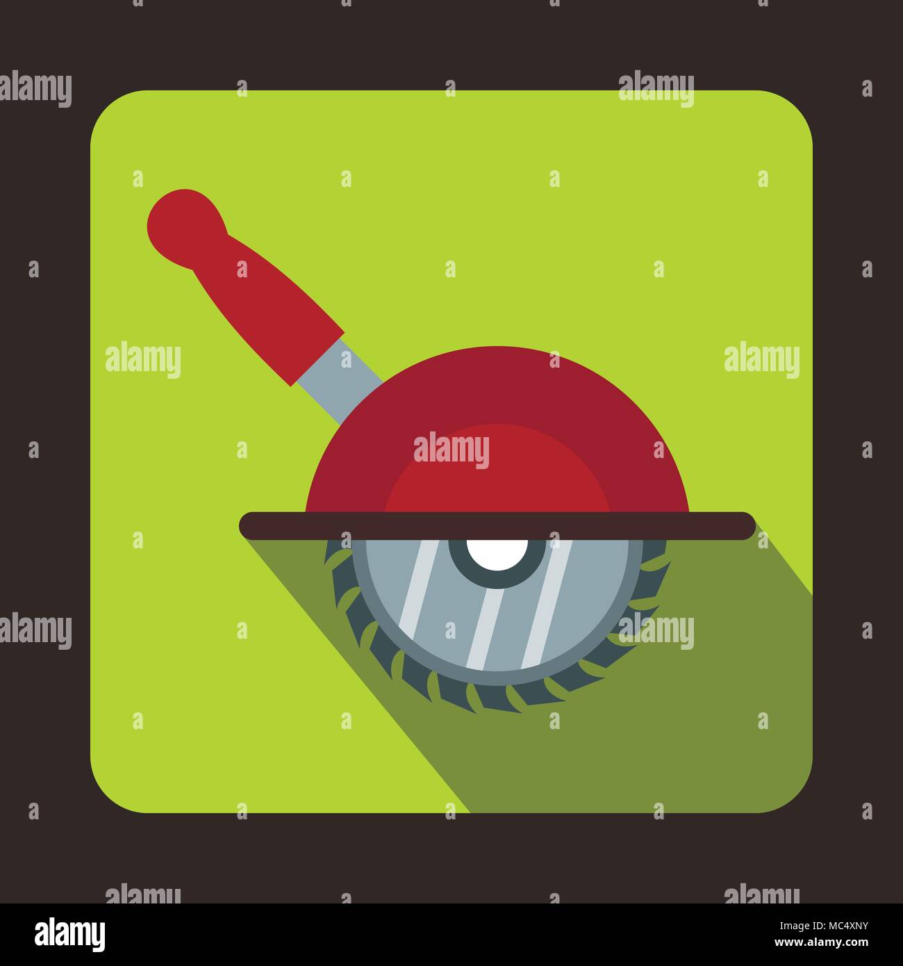 Circular saw icon, flat style Stock Vector Image & Art - Alamy